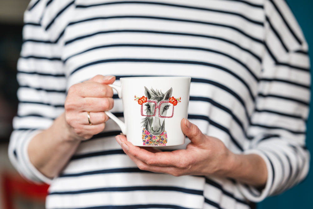 Mikasa Tipperleyhill Horse Print Fine China Mug, 380ml