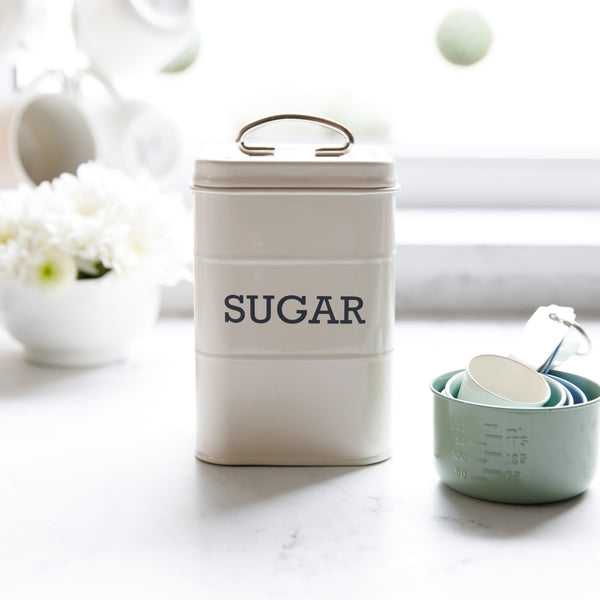 Living Nostalgia Antique Cream Sugar Tin image 5