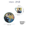 Mikasa x Sarah Arnett Porcelain Espresso Cups and Saucers, Set of 2, 85ml image 8