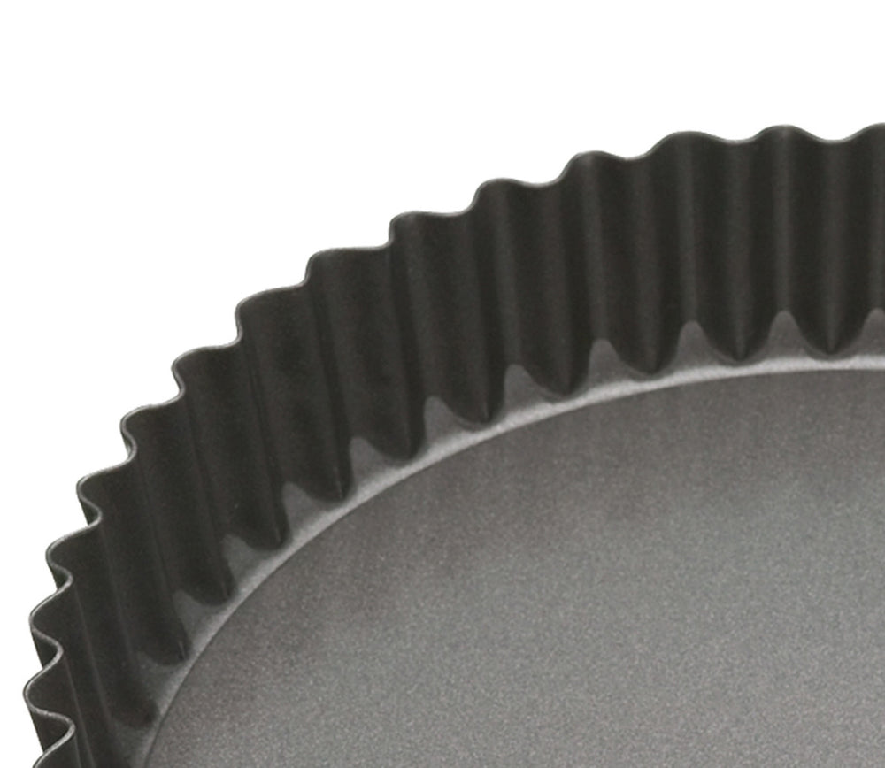 MasterClass Non-Stick Loose Base Fluted Quiche Tin, 30cm