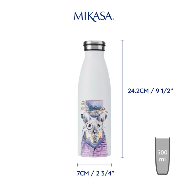 Mikasa Tipperleyhill Mouse Double-Walled Stainless Steel Water Bottle, 500ml image 7