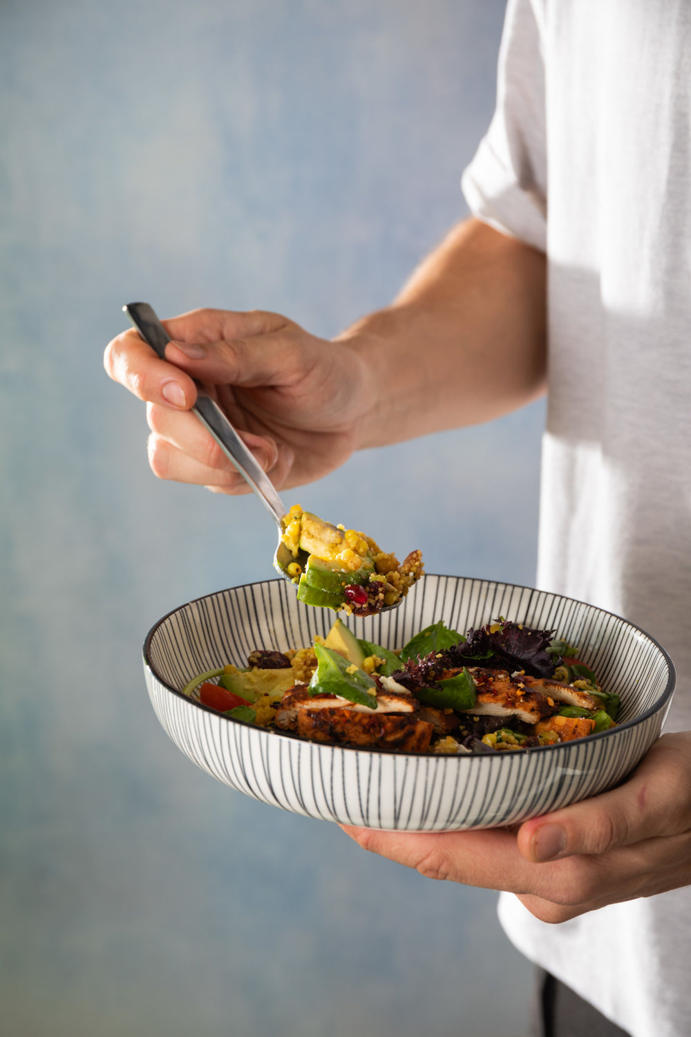 Mikasa Black Stripe Stoneware Bowl, 21 cm