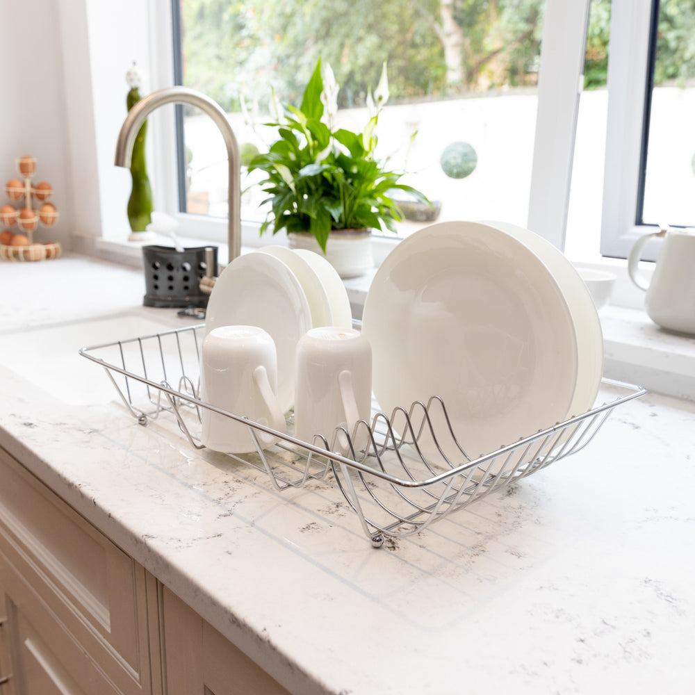 KitchenCraft Chrome Plated Large Wire Dish Drainer