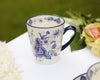 London Pottery Blue Rose Coffee Mug - Ceramic, Almond Ivory / Blue, 300 ml image 3