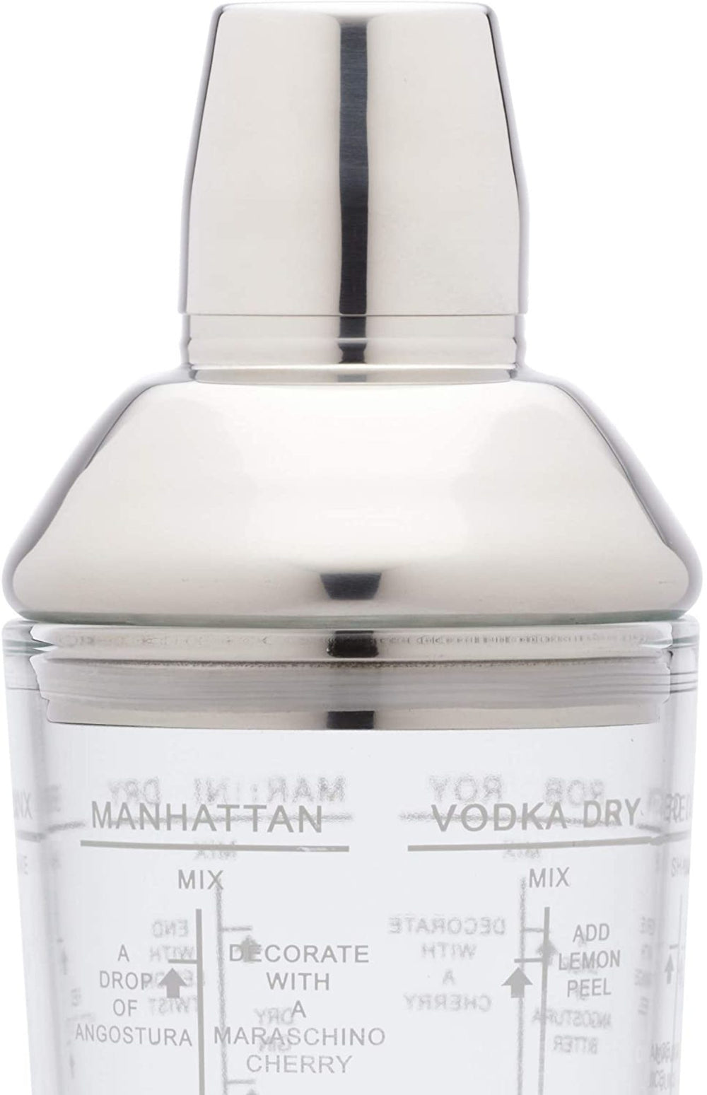 BarCraft 700ml Glass Boston Cocktail Shaker