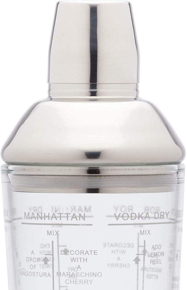 BarCraft 700ml Glass Boston Cocktail Shaker image 3