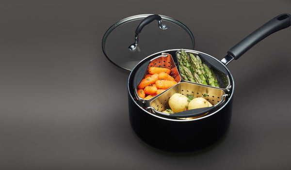 MasterClass Stainless Steel Saucepan Divider Baskets, Set of 3 image 7