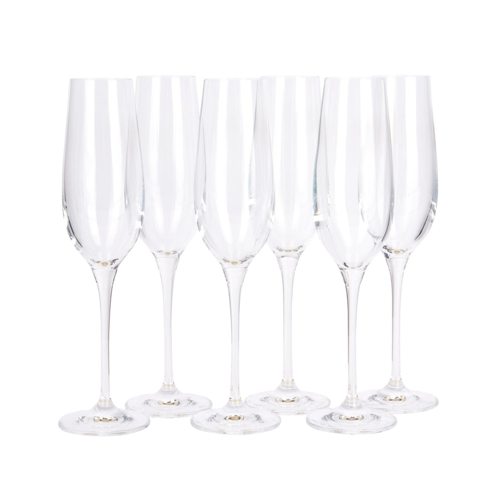 Maxwell & Williams Vino Set of 6 180ml Flute Glasses