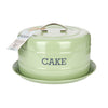 Living Nostalgia Airtight Cake Storage Tin/Cake Dome - English Sage Green image 3