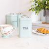 Living Nostalgia Vintage Blue Tea Tin