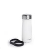S'well 2pc Travel Bottle Set with Insulated Traveler, 470ml, Moonstone and Black Bottle Handle image 1