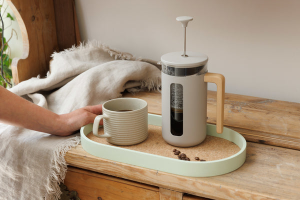 KitchenCraft Idilica Oval Serving Tray with Cork Veneer Base, 38 x 20cm image 5