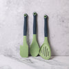 Colourworks Classics Set with Slotted Food Turner, Kitchen Spoon and Spatula - Green image 2