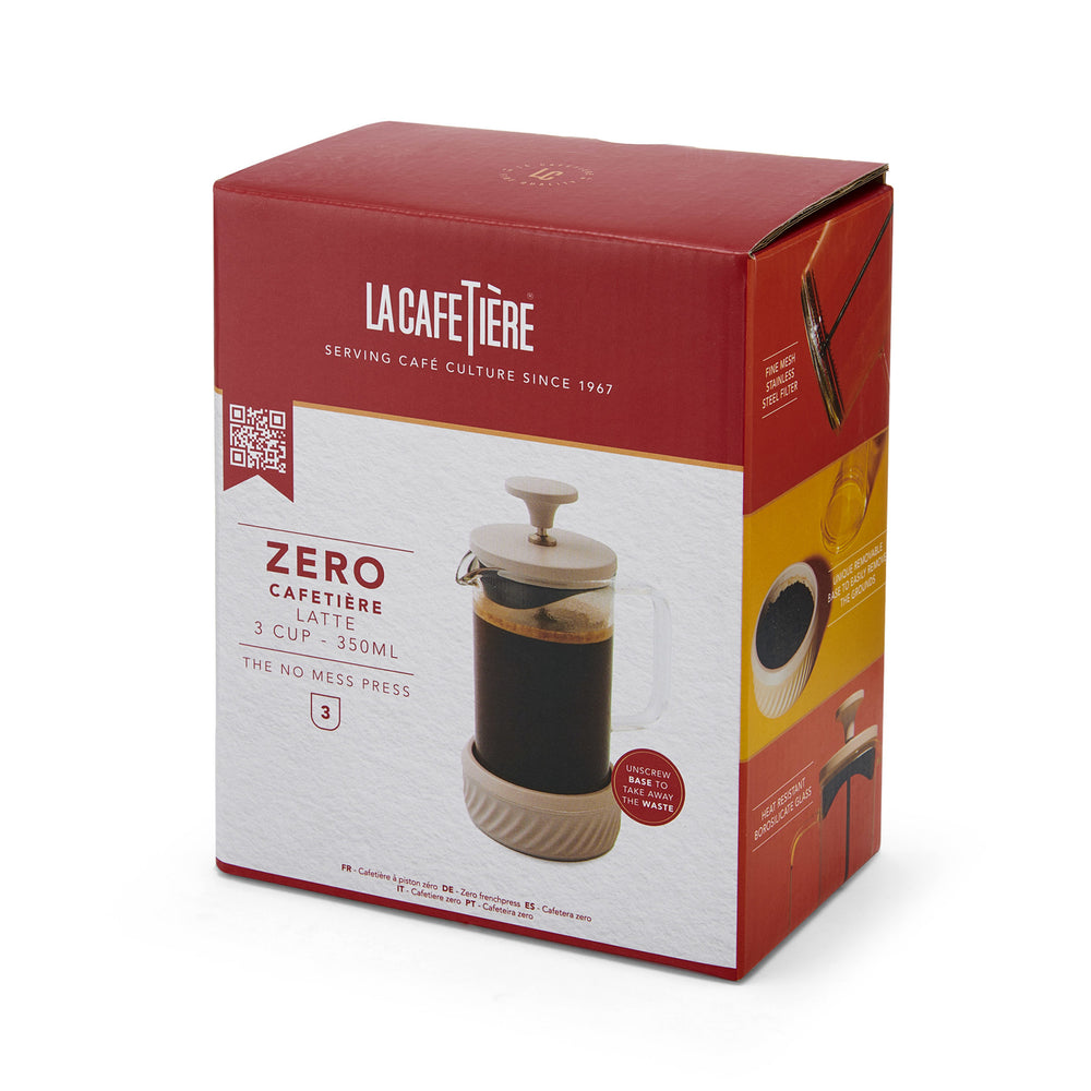 La Cafetière Zero 3 Cup Cafetiere Latte, Coffee No Mess French Press