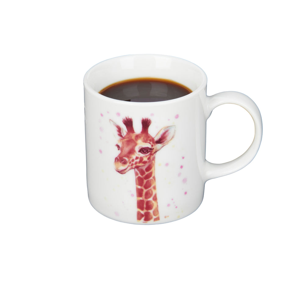 Set of 6 KitchenCraft 80ml Porcelain Giraffe Espresso Cups