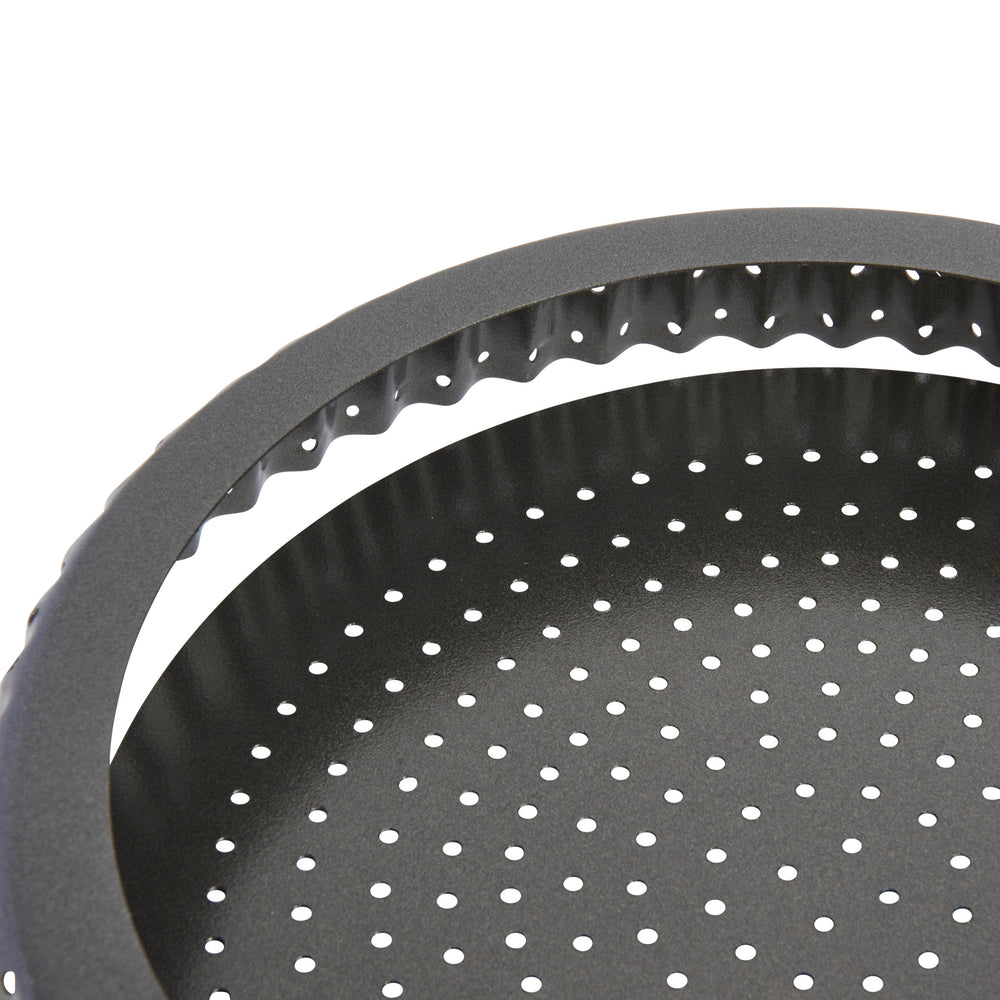 MasterClass Crusty Bake Non-Stick Fluted Round Quiche Tin, 23cm