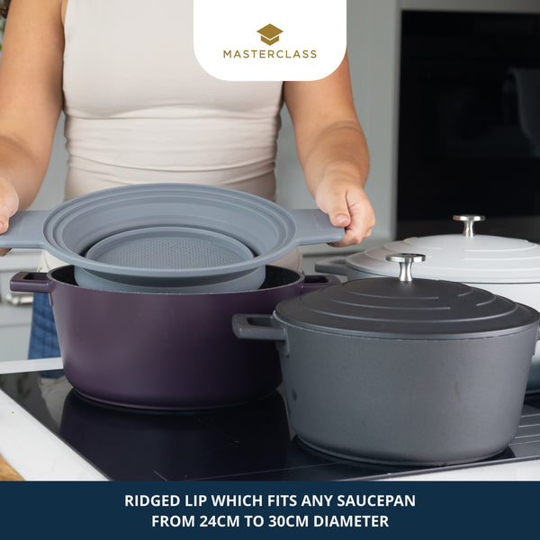 MasterClass Silicone Steam & Strain Colander image 7