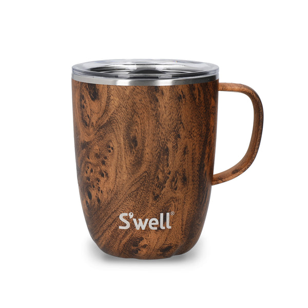 S'well 2pc Hydration Set with Teakwood Reusable Water Bottle, 750ml and Travel Mug, 350ml image 3