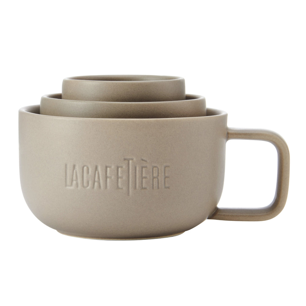 La Cafetière 3pc, Family Mug Set, 380ml, 200ml and 100ml, Almond