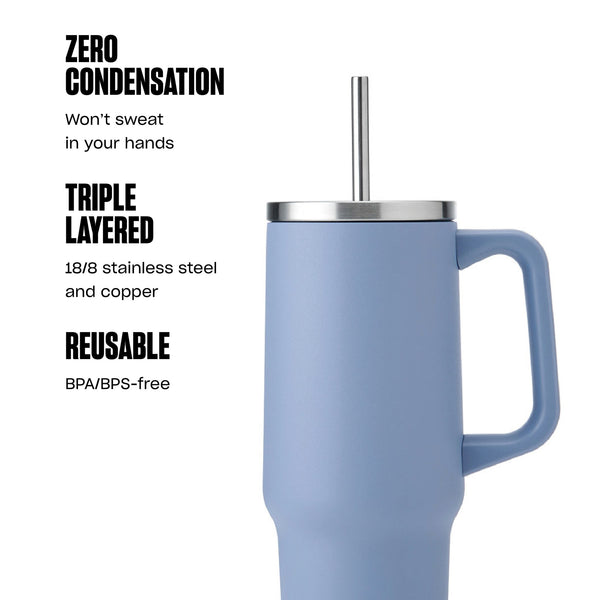 S'well Tumbler XL, 1180ml, Hydrangea Blue image 8