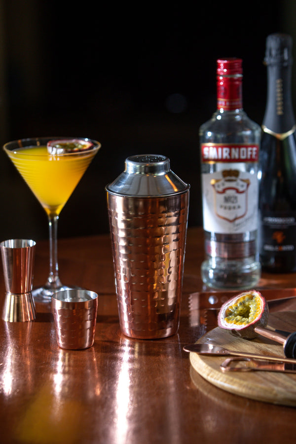 BarCraft 7-Piece Copper Cocktail Shaker Set in Gift Box, Stainless Steel image 13