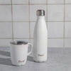 S'well 2pc Travel Mug and Bottle Set with Stainless Steel Water Bottle, 500ml and Travel Mug, 350ml, Moonstone