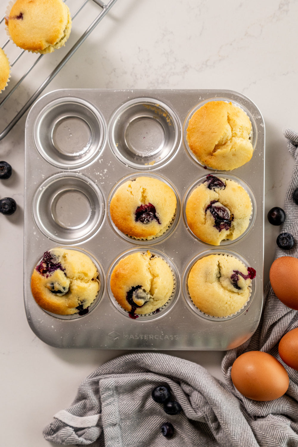 MasterClass Recycled Aluminum 9-Hole Muffin Tin, 24x22cm