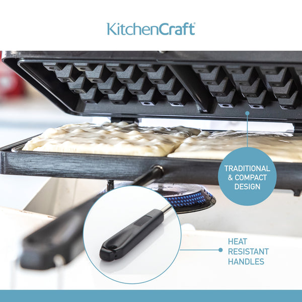 KitchenCraft Non Stick Waffle Maker image 11