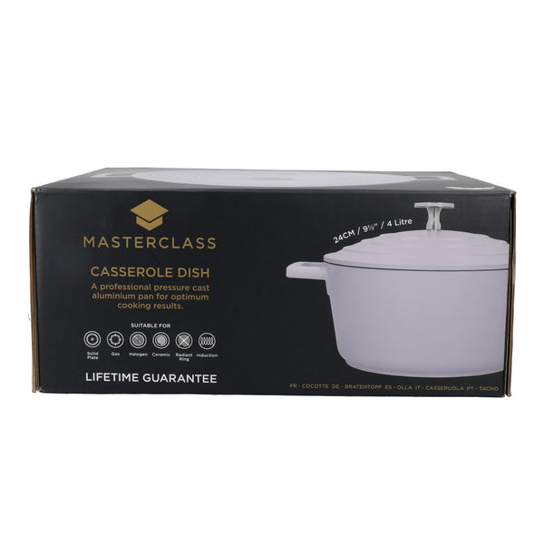 MasterClass Lavender Cast Aluminium Casserole Dish, 4L image 4