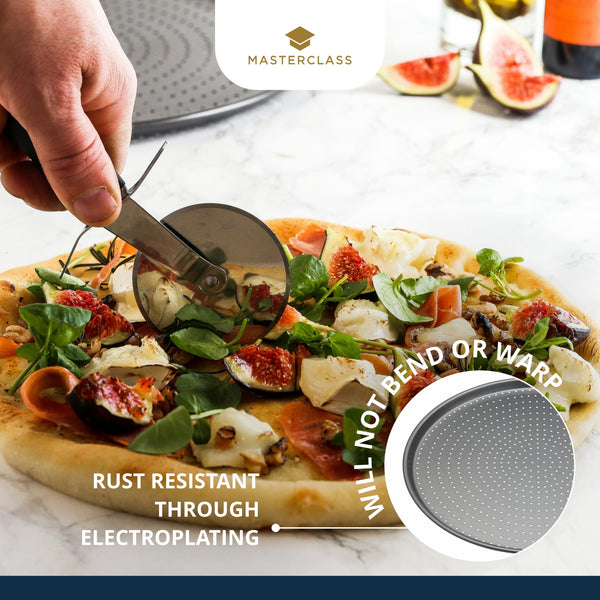 MasterClass Crusty Bake Non-Stick Pizza Tray, 32cm image 12