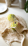 Natural Elements Reusable Mesh Tote Bag for Vegetables and Grocery Shopping, 100% Cotton image 6