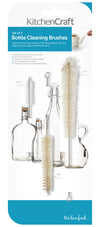 KitchenCraft Set of 3 Bottle Cleaning Brushes image 3