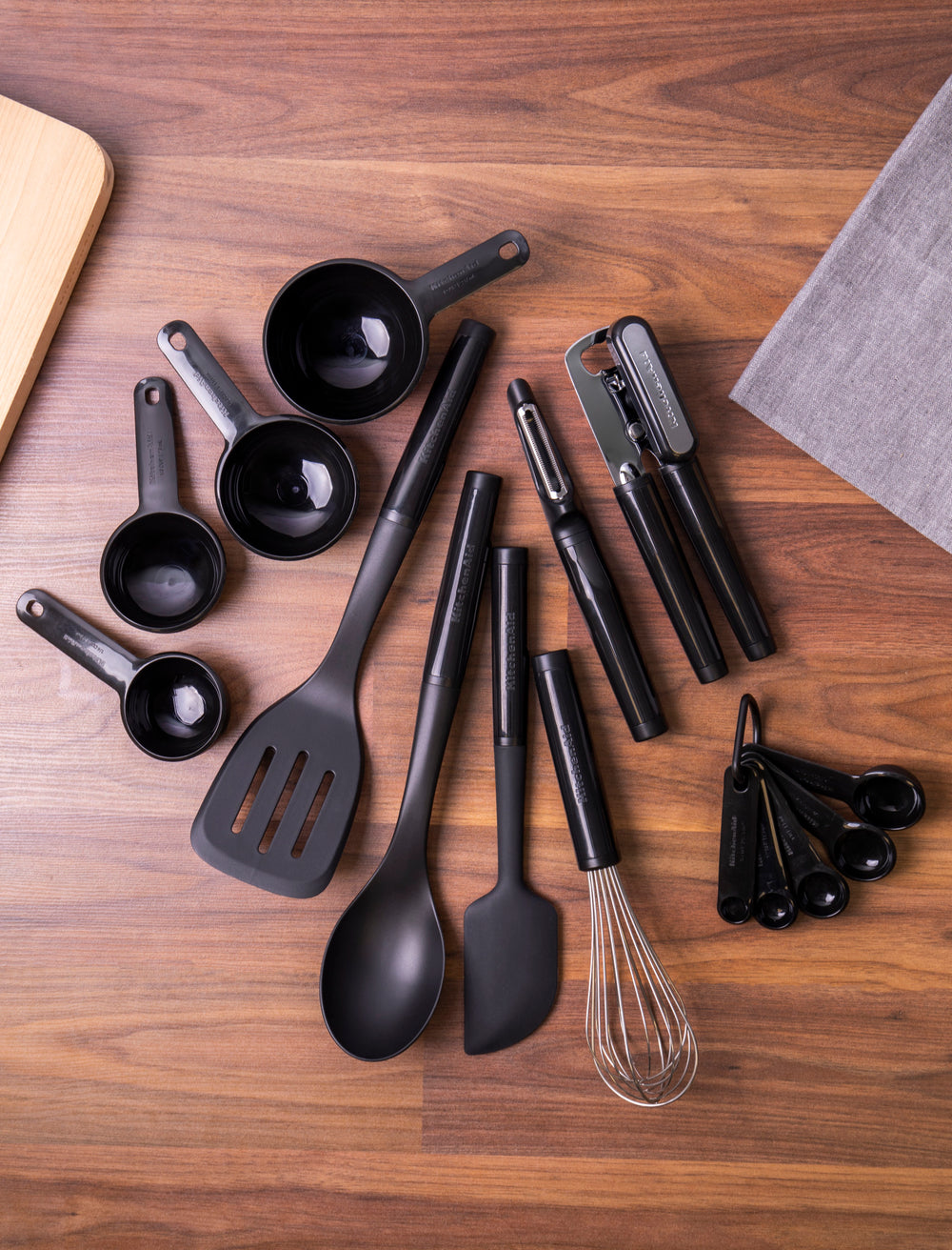 KitchenAid 15pc Kitchen Utensil Set - Black
