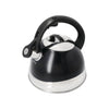 2pc Tea Set with 2L Steel Black Whistling Kettle and Stainless Steel Tea Strainer image 4