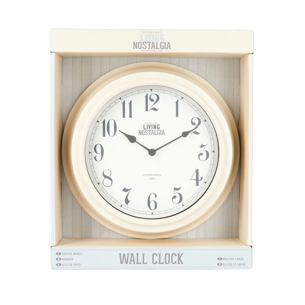 Living Nostalgia Antique Cream Wall Clock image 4