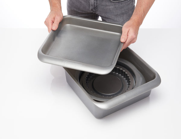 MasterClass Smart Space Stacking Seven Piece Non-Stick Roasting, Baking & Pastry Set image 6