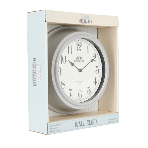 Living Nostalgia French Grey Wall Clock image 3