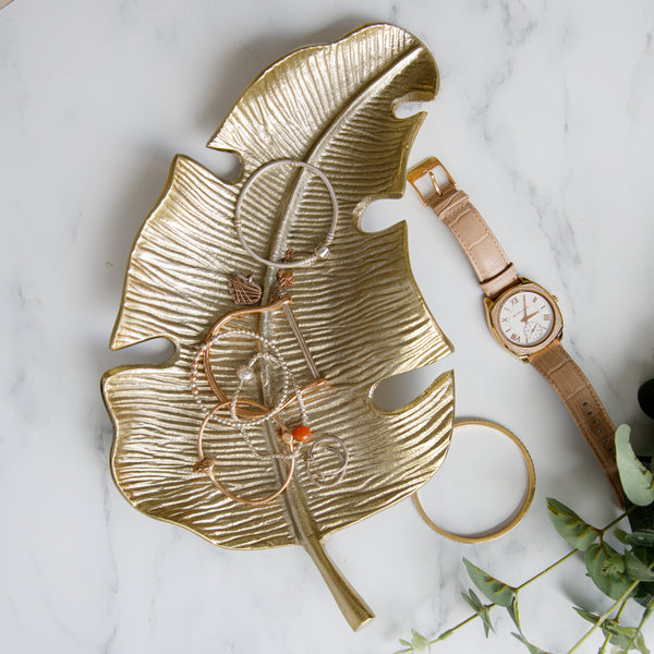 Artesà Cast Aluminium Gold Leaf Plate image 5