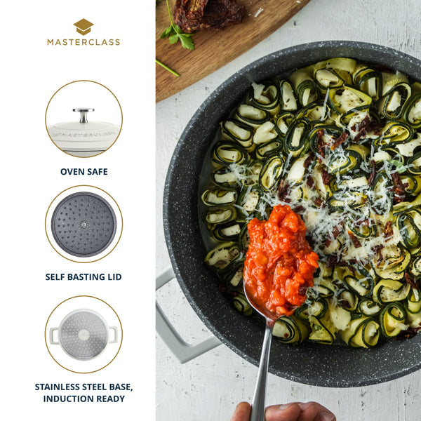 MasterClass Cream Cast Aluminium Casserole Dish, 5L image 9