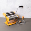 3pc Pasta Making Set with Yellow Stainless Steel Pasta Maker, Round Ravioli Cutter and Square Ravioli Cutter image 2