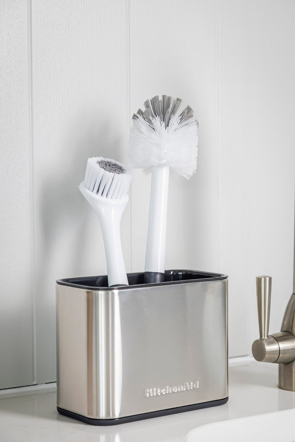 KitchenAid Stainless Steel Sink Brush Caddy image 6