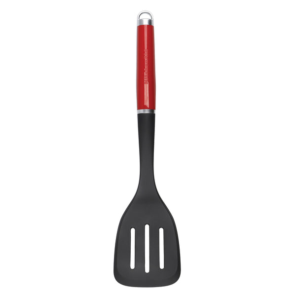 6pc Empire Red Silicone Utensil Set with Basting Spoon, Ladle, Slotted Turner, Wire Masher, Slotted Spoon & Tongs image 8