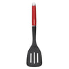 6pc Empire Red Silicone Utensil Set with Basting Spoon, Ladle, Slotted Turner, Wire Masher, Slotted Spoon & Tongs