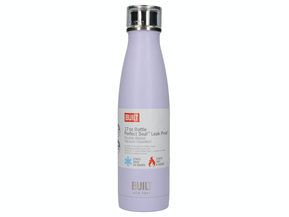 Built 500ml Double Walled Stainless Steel Water Bottle Lavender