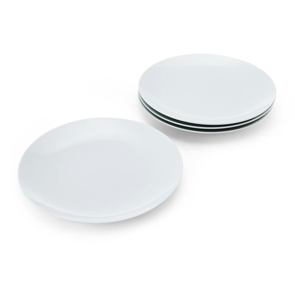 Mikasa Chalk Porcelain Dinner Plates, Set of 4, 27cm, White