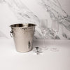 4pc Drinkware Set including 2x Ribbed Champagne Flutes, Bottle Opener and Stainless Steel Champagne Bucket image 2