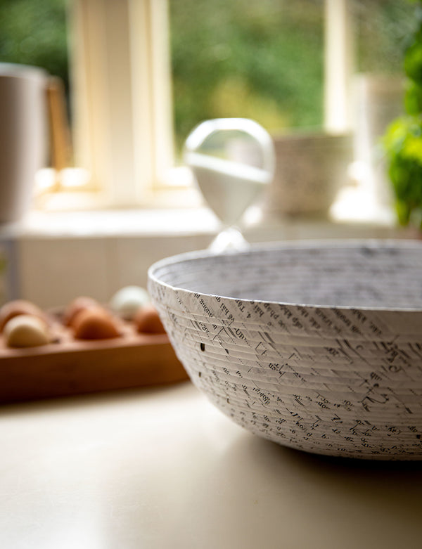 Natural Elements 30cm Reusable Fruit Bowl, Biodegradable Recycled Paper image 7