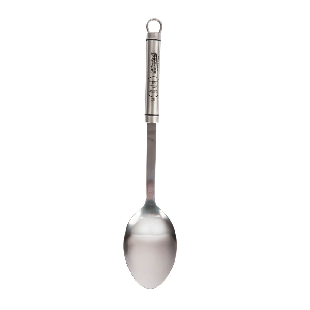 KitchenCraft Oval Handled Professional Stainless Steel Cooking Spoon