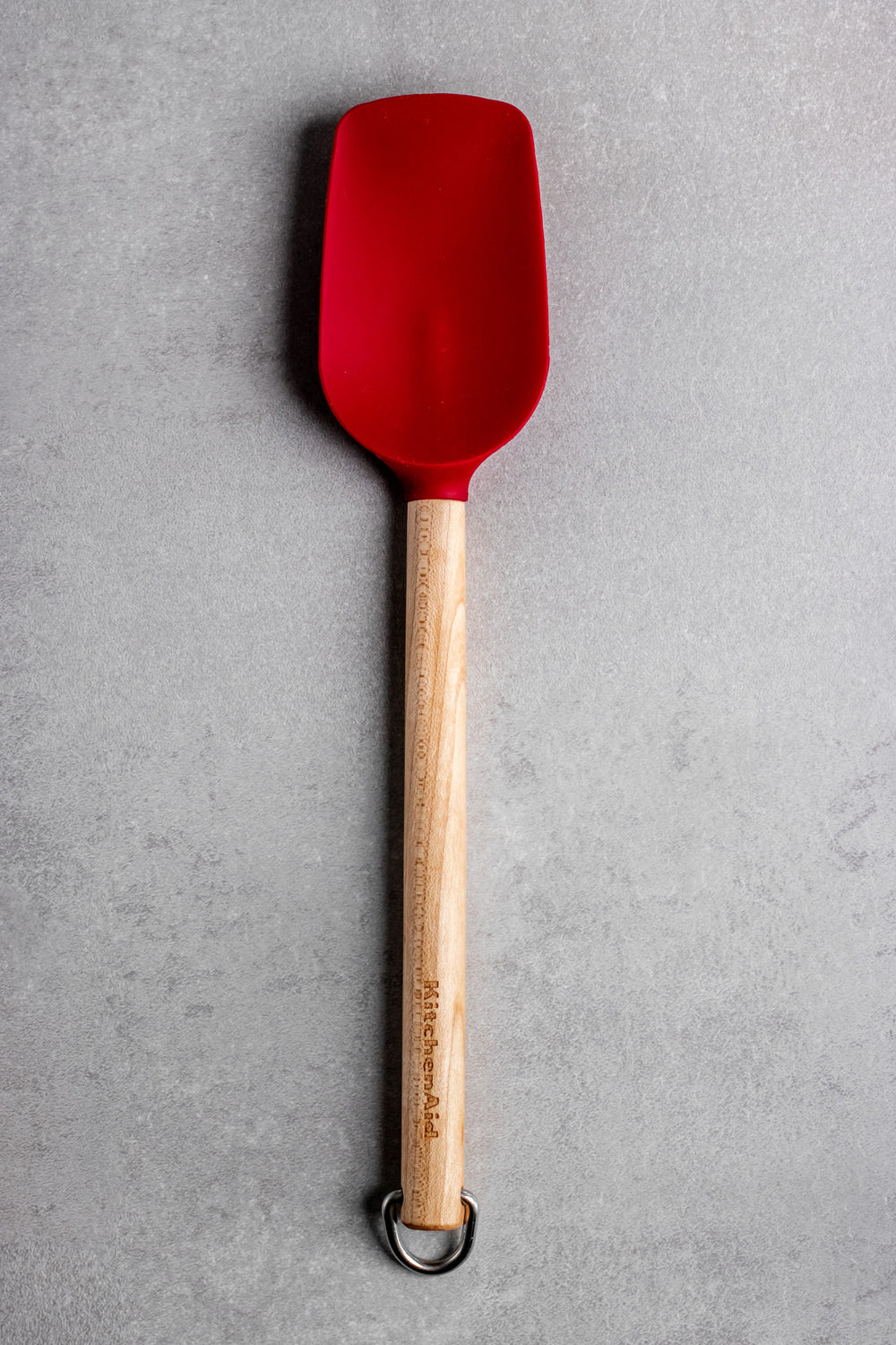 KitchenAid Birchwood Spoon Spatula with Silicone Head - Empire Red