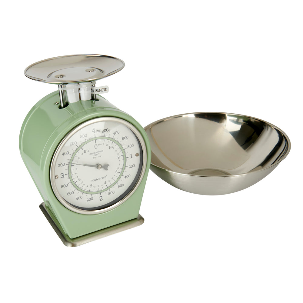 Living Nostalgia Mechanical Kitchen Scales - English Sage Green
